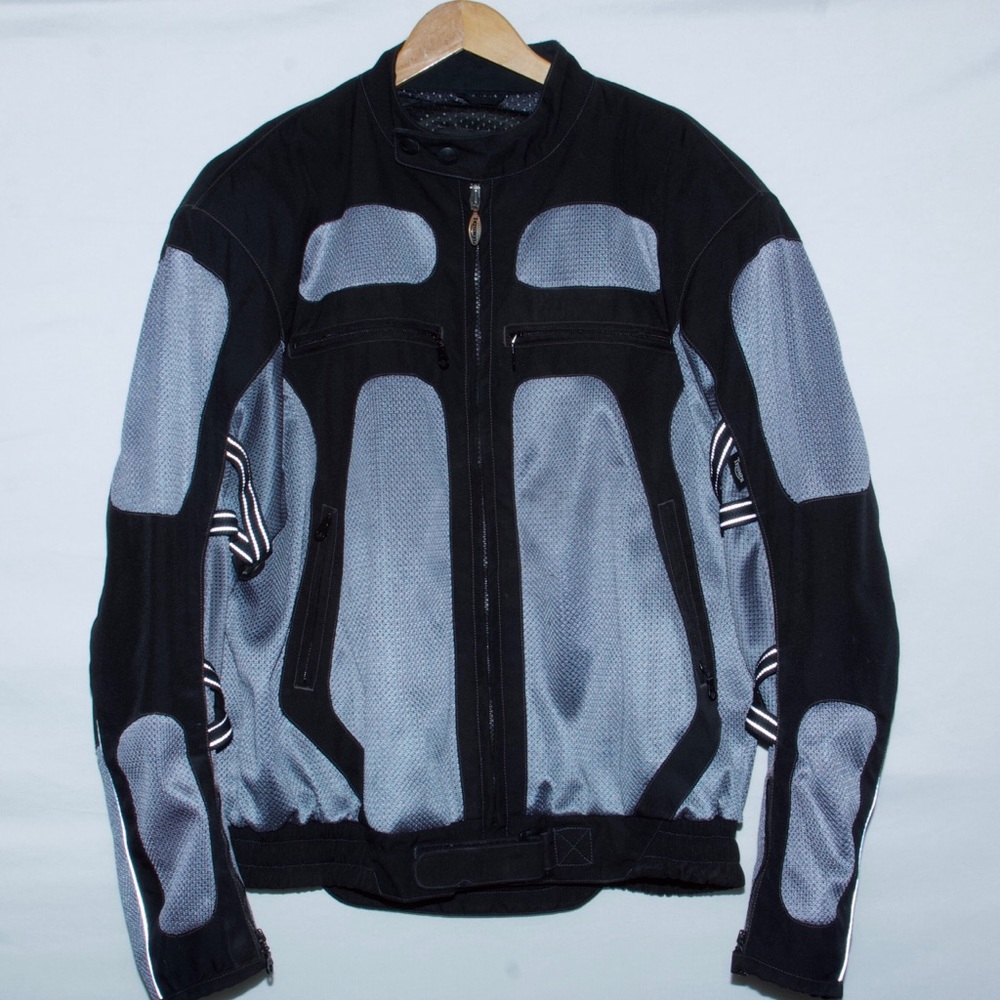 Triumph Motorcycle Gray / Black Padded Jacket